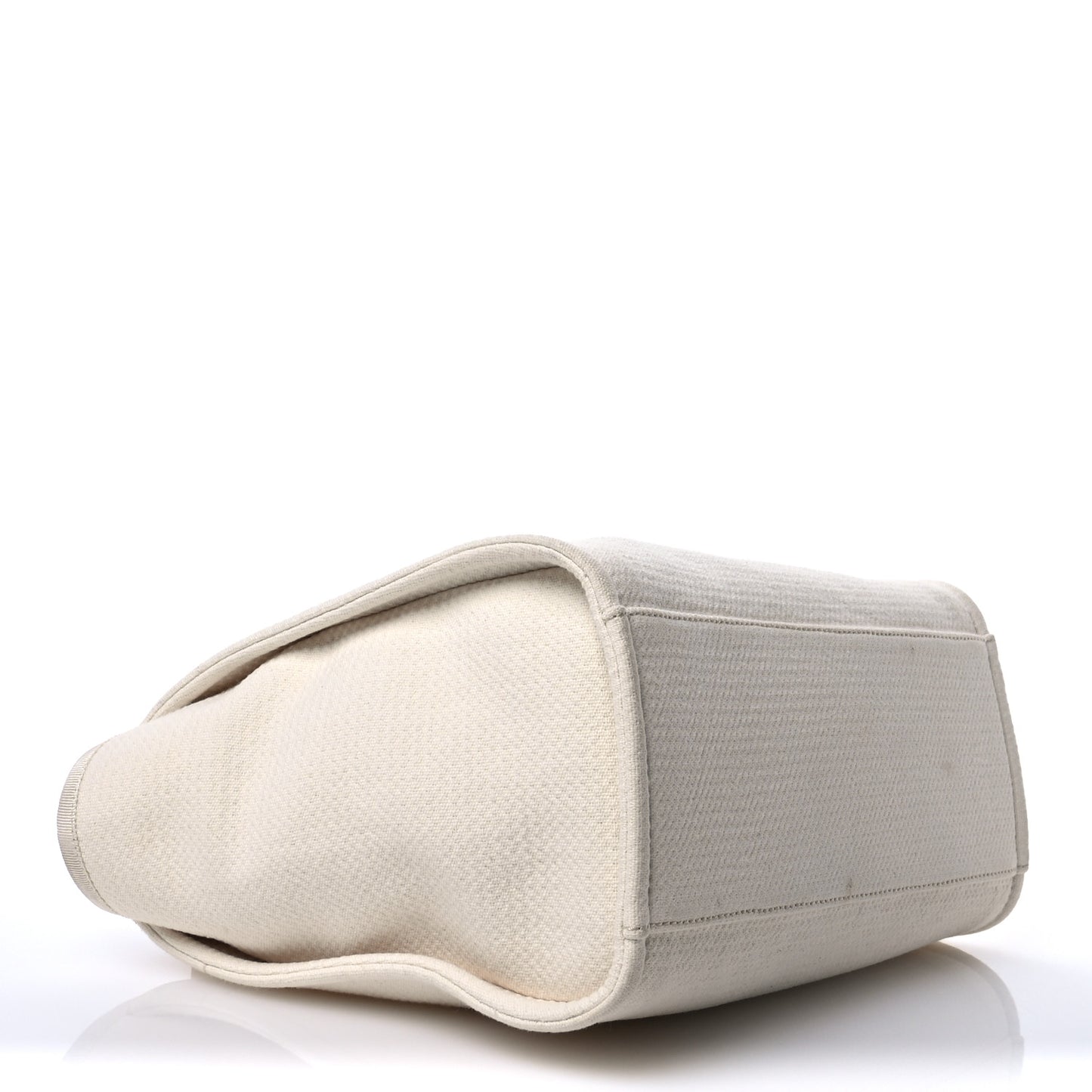 Mixed Fibers Small Deauville Tote White