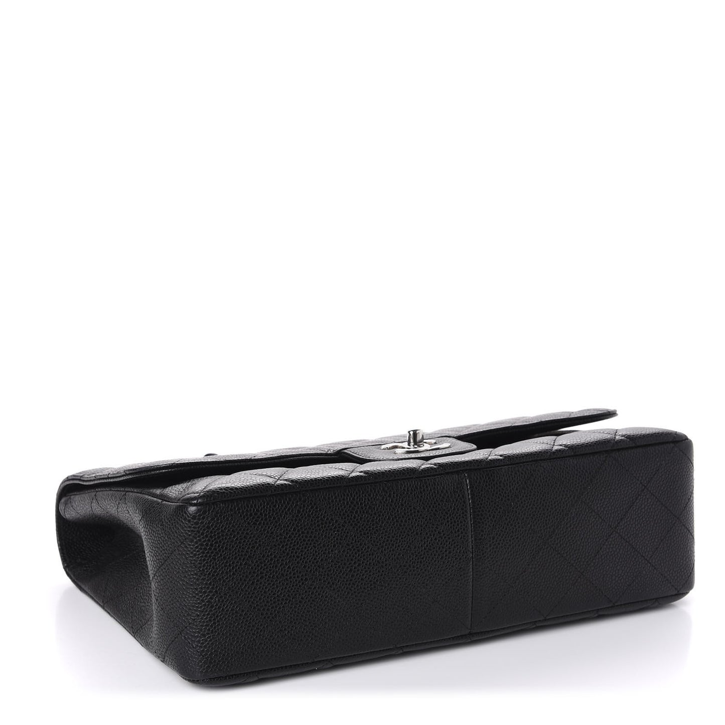 Caviar Quilted Jumbo Single Flap Black