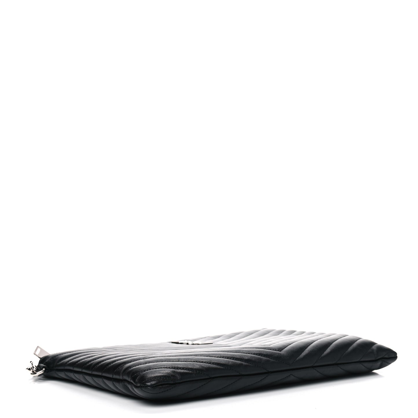 Calfskin Matelasse Monogram Cassandre Tablet Pouch Black