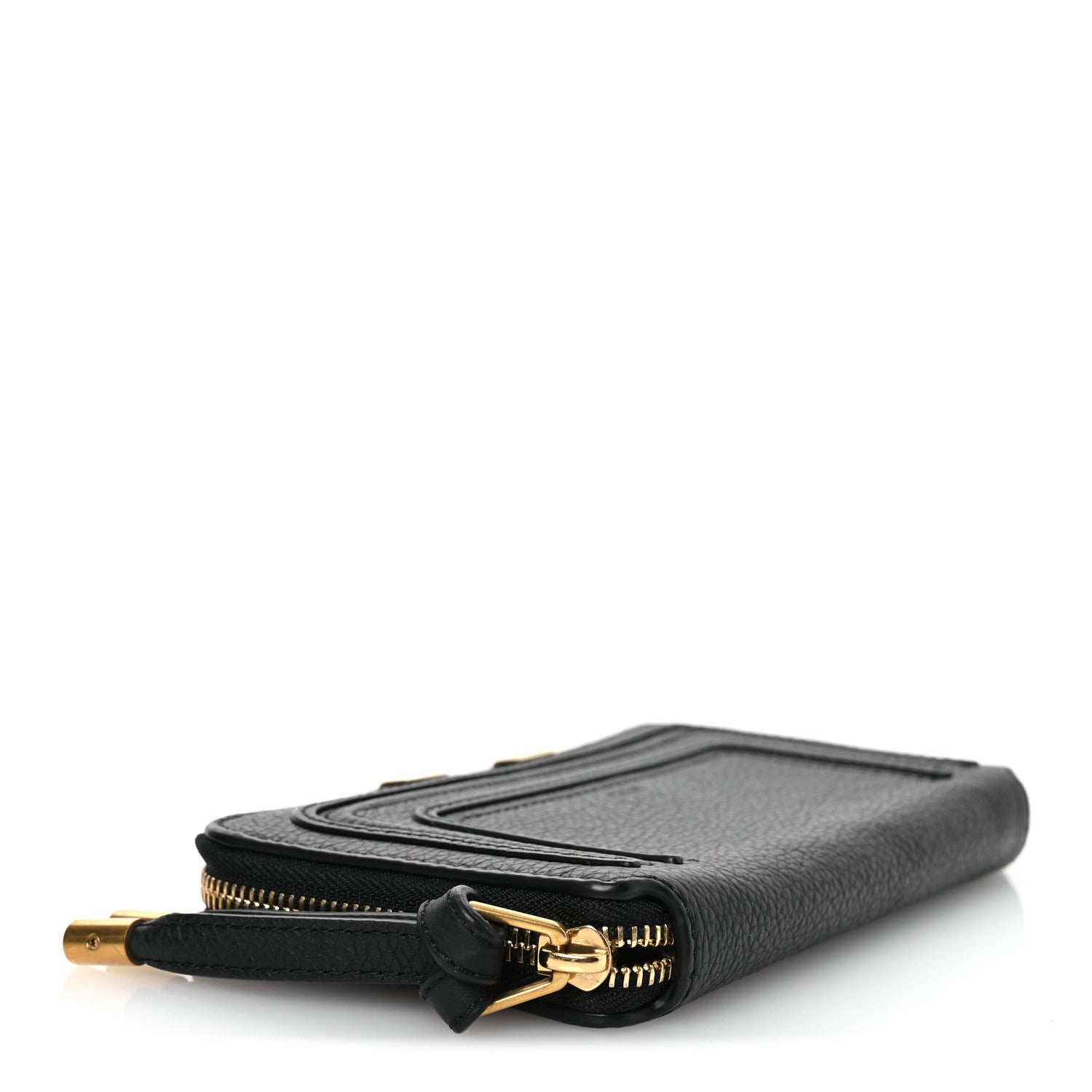Chloe Grained Calfskin Marcie Long Zip Around Wallet Black 4 of 9