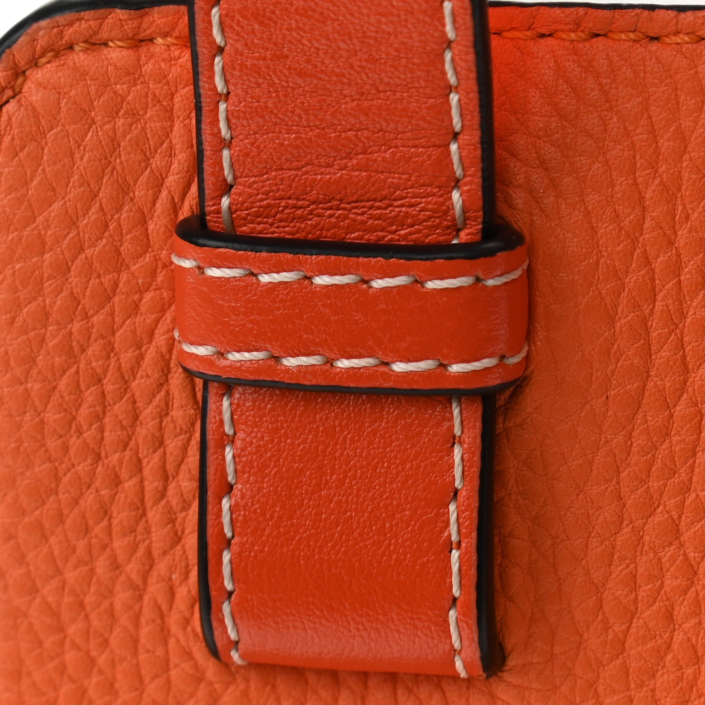 Grained Calfskin Small Hammock Shoulder Bag Apricot Orange