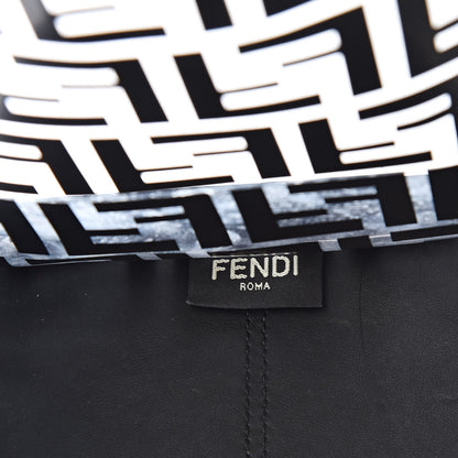 Fendi TPU FF Vitello Century Plexiglass Large Runaway Shopper Tote Black 6 of 12
