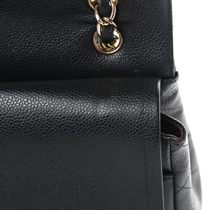 Chanel Caviar Quilted Maxi Double Flap Black 11 of 13