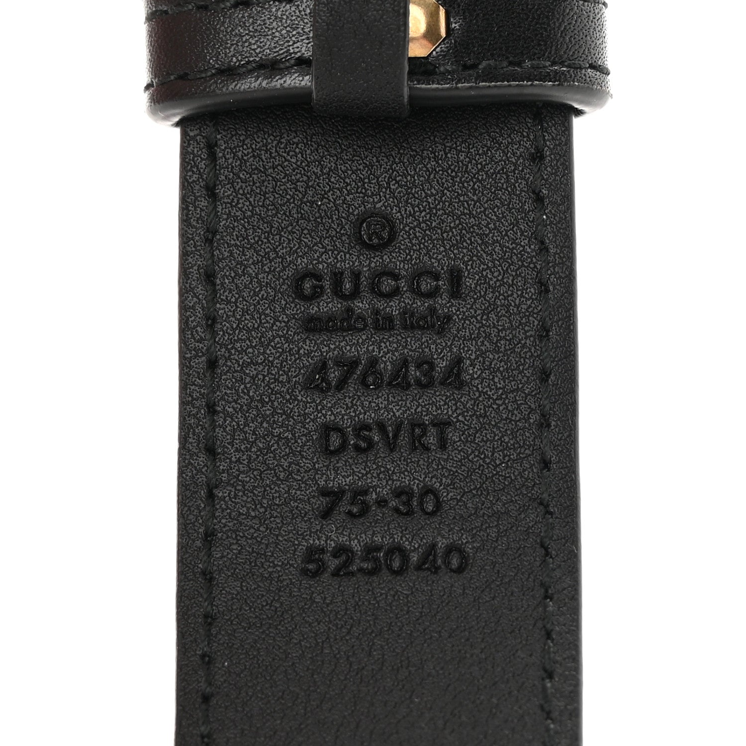Gucci Calfskin Matelasse GG Marmont Belt Bag 75 30 Black 9 of 14
