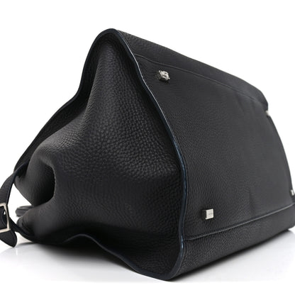 The Row Matte Grained Calfskin Soft Margaux 15 Midnight 8 of 9