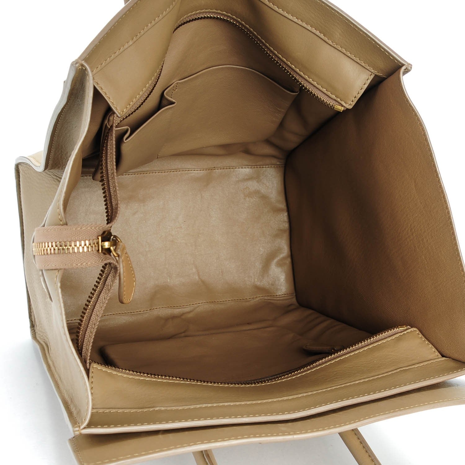 Celine Smooth Calfskin Mini Luggage Camel 6 of 8