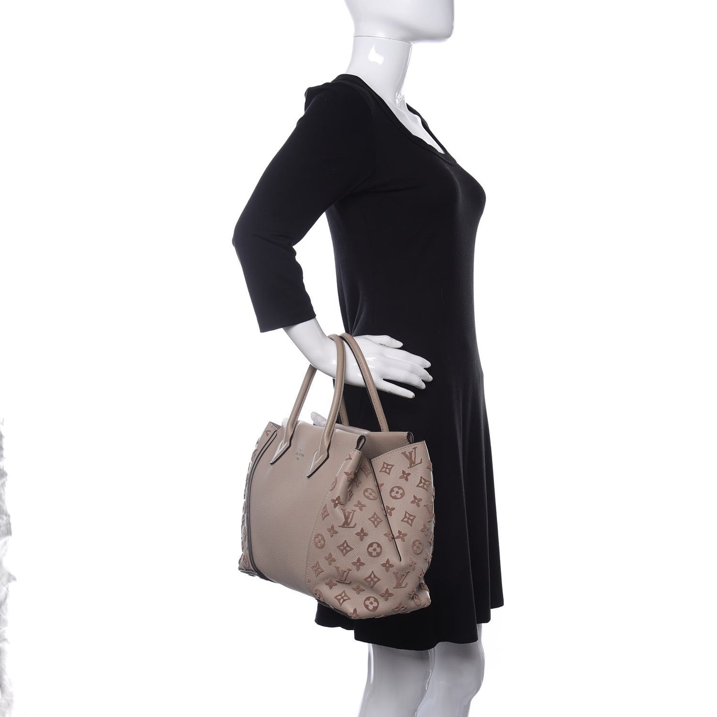 Veau Cachemire Tote W PM Galet