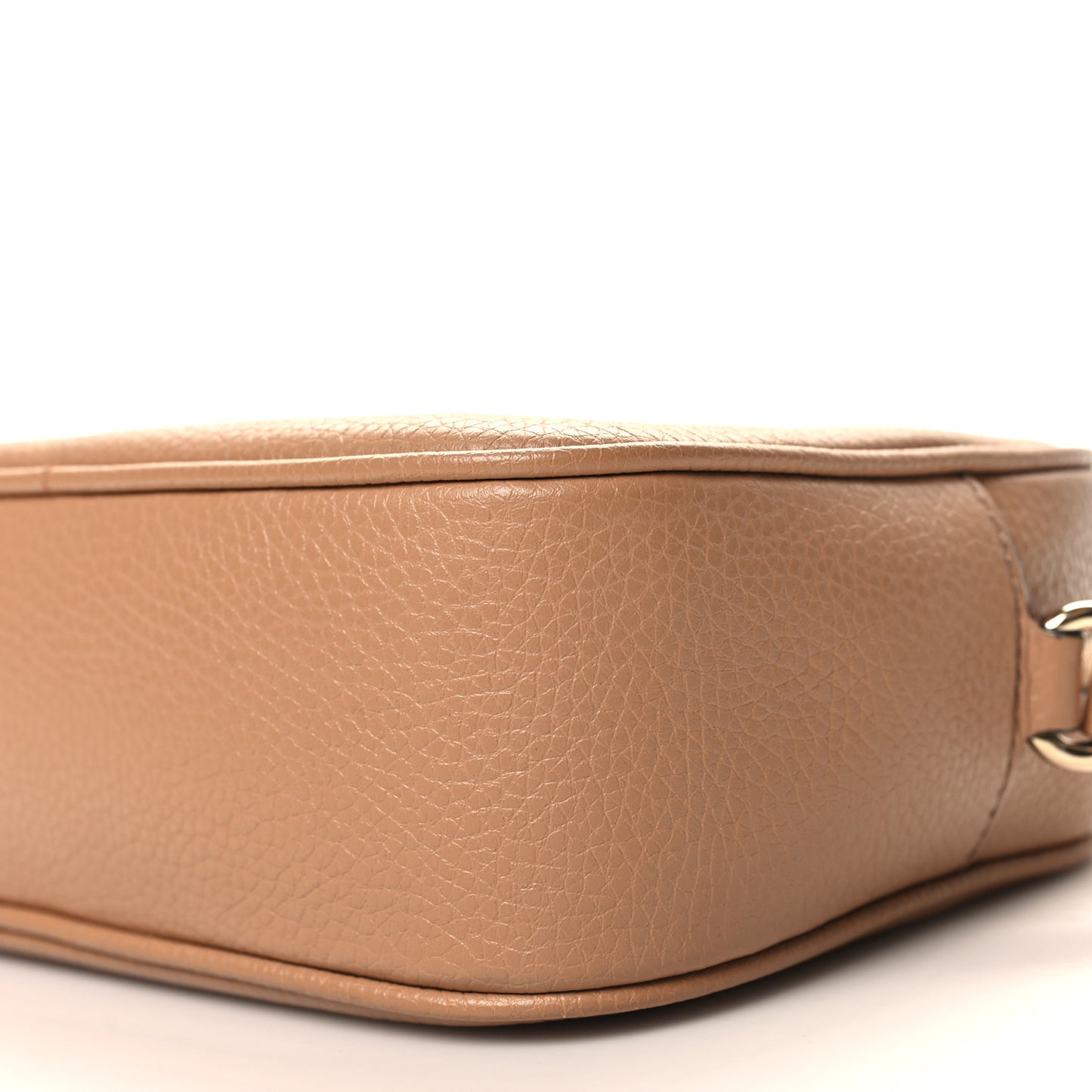 Pebbled Calfskin Small Soho Disco Bag Camelia