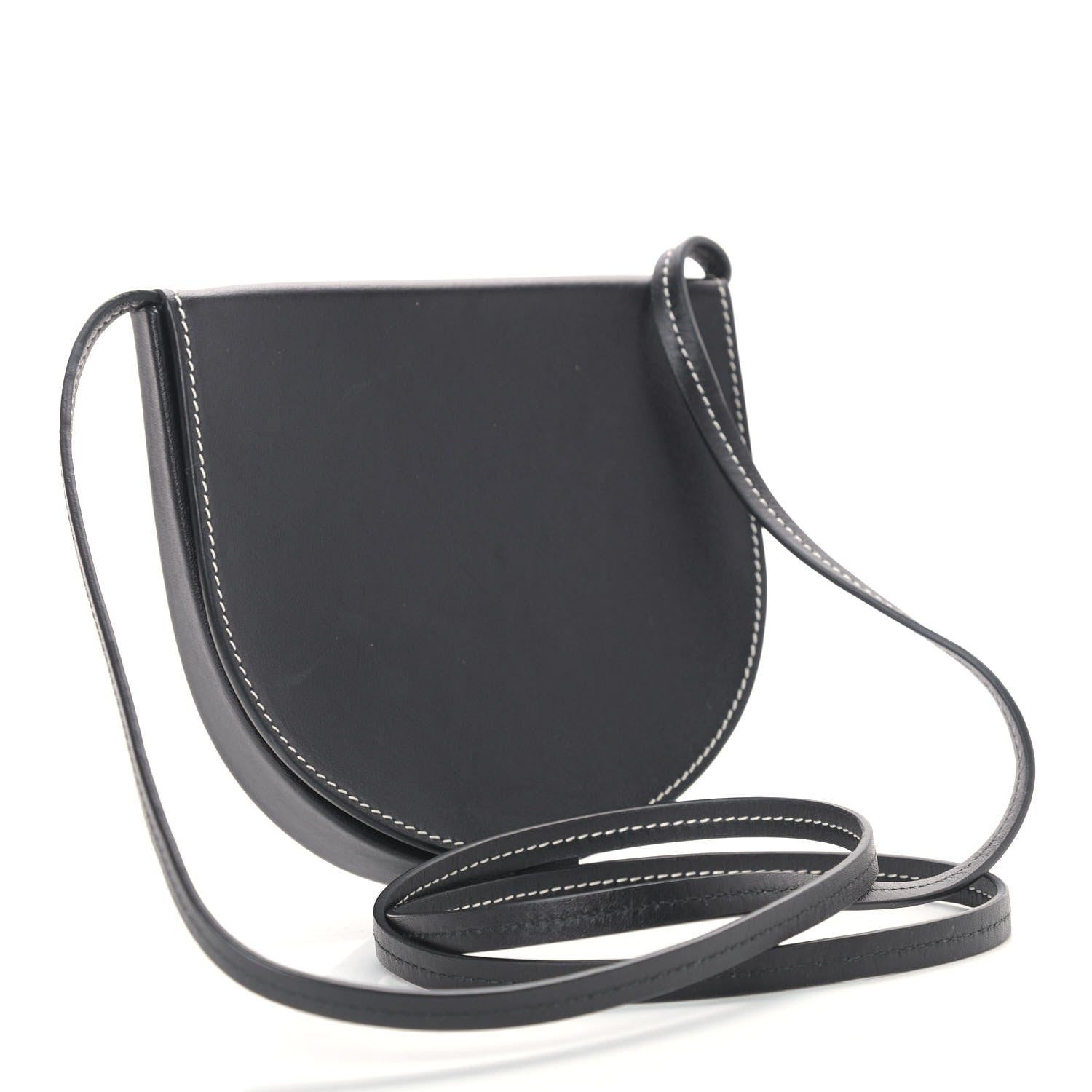Loewe Soft Calfskin Small Heel Bag Black 3 of 11
