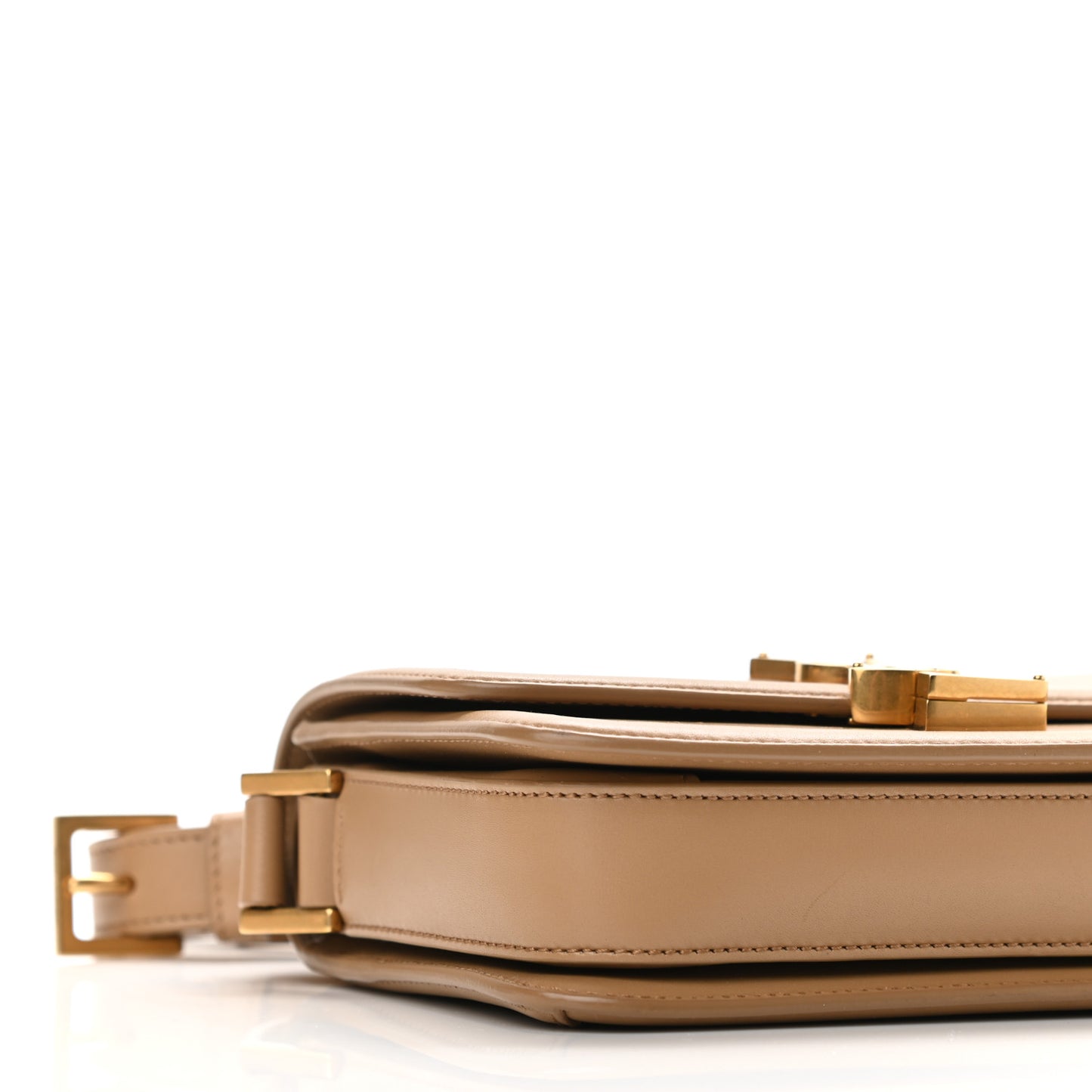 Smooth Calfskin Small Solferino Satchel Beige