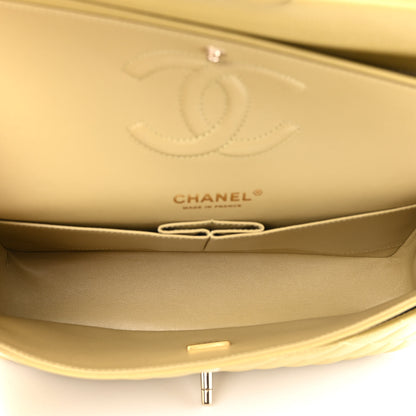 Chanel Caviar Quilted Medium Double Flap Light Green 4 of 9