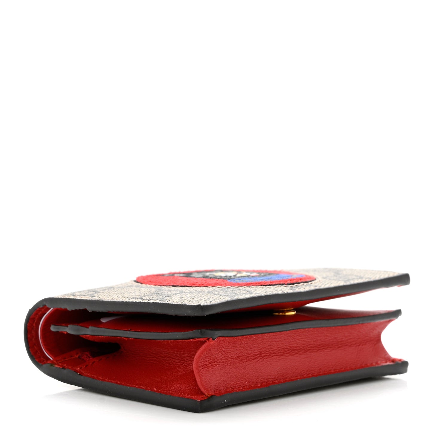 Soft GG Supreme Monogram Mystic Cat Card Case Wallet