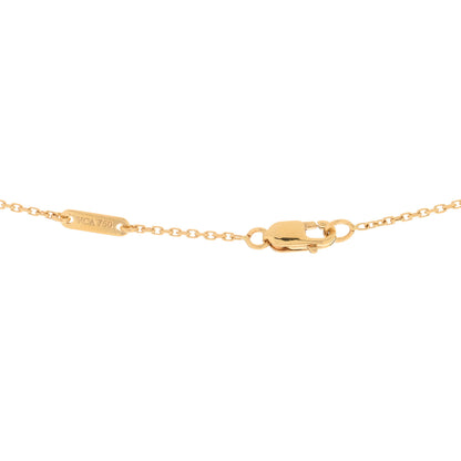 Van Cleef & Arpels 18K Yellow Gold Mother of Pearl Sweet Alhambra Butterfly Pendant Necklace 3 of 3