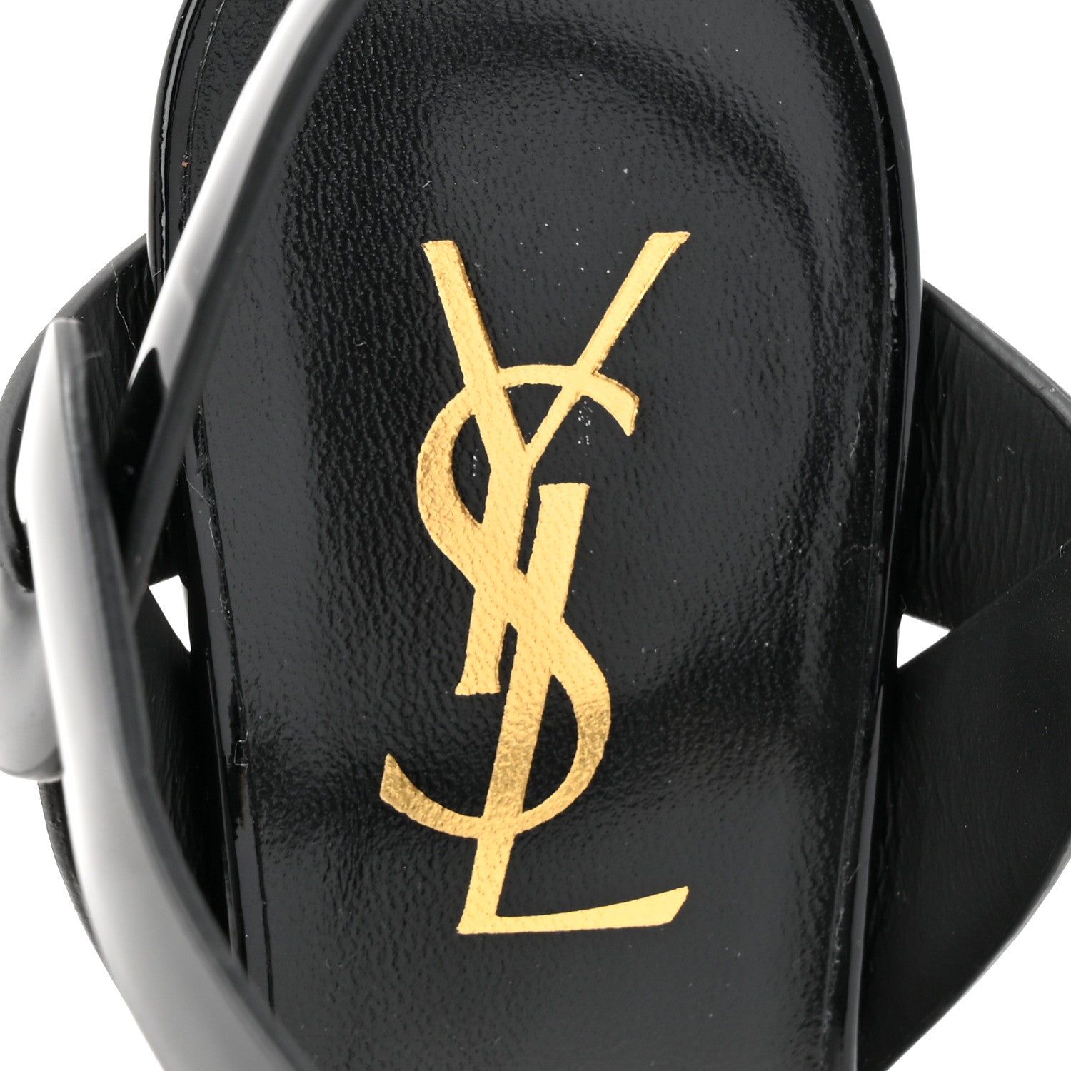 Saint Laurent Patent Tribute 105 Platform Sandals 35.5 Black 7 of 9
