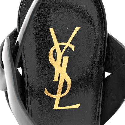 Saint Laurent Patent Tribute 105 Platform Sandals 35.5 Black 7 of 9