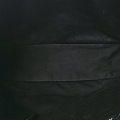 Saint Laurent Raffia Linen Calfskin Rive Gauche Tote Black 5 of 9