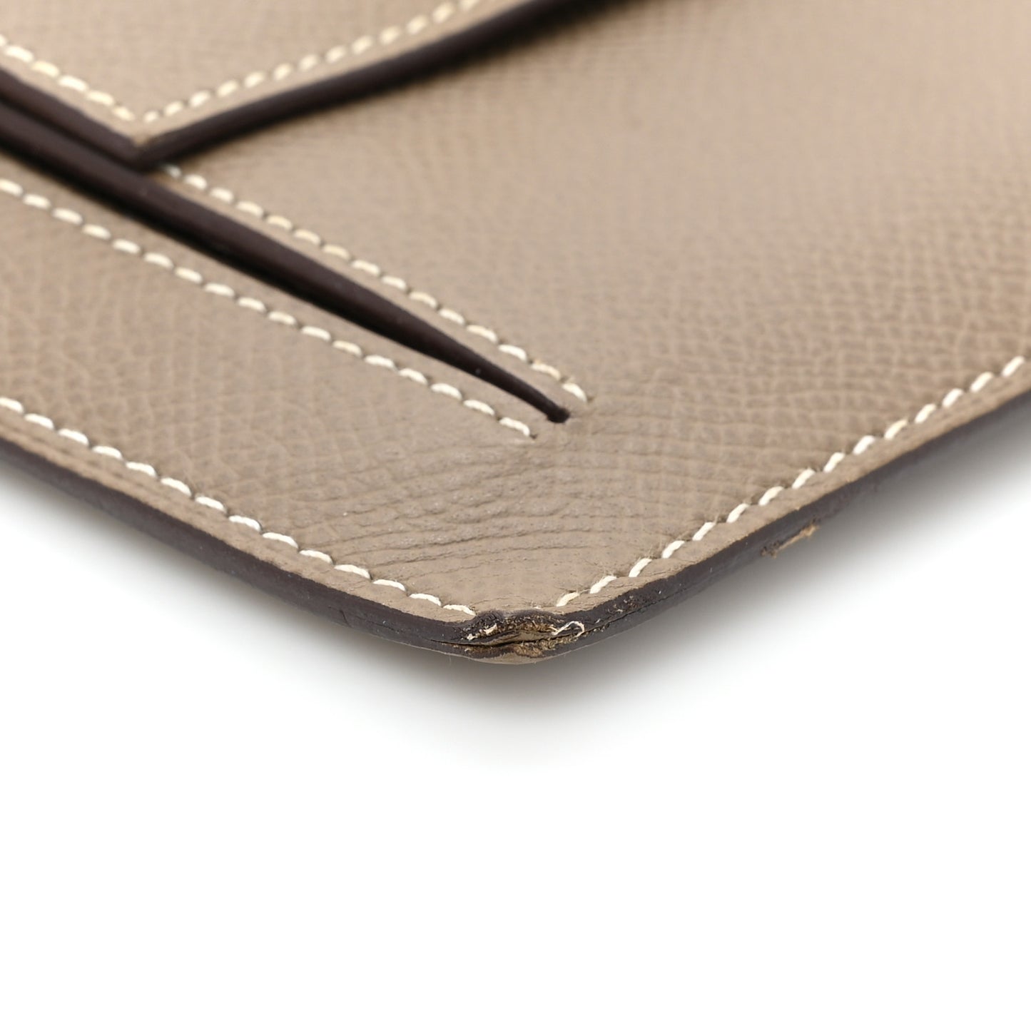 Epsom Kelly Pocket Compact Wallet Etoupe