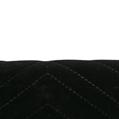 Gucci Velvet Matelasse Mini GG Marmont Shoulder Bag Black 14 of 14