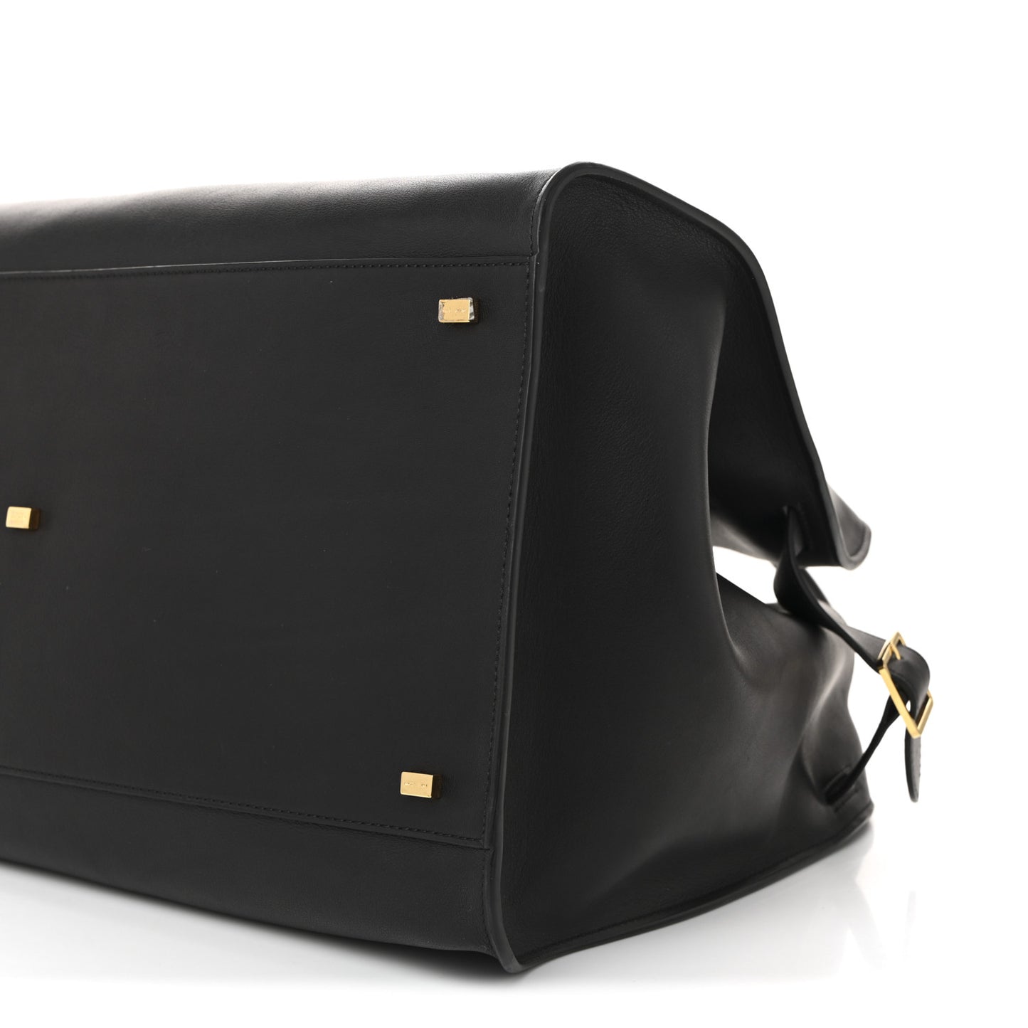Polished Saddle Calfskin Soft Margaux 17 Black