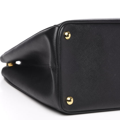 Prada Saffiano Medium Galleria Double Zip Tote Black 8 of 9