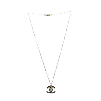 Chanel Enamel CC Baroque Necklace Black Gold 3 of 6
