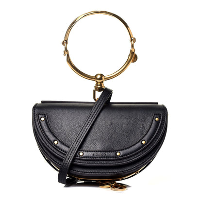 Chloe Calfskin Small Nile Bracelet Minaudiere Bag Black 1 of 9