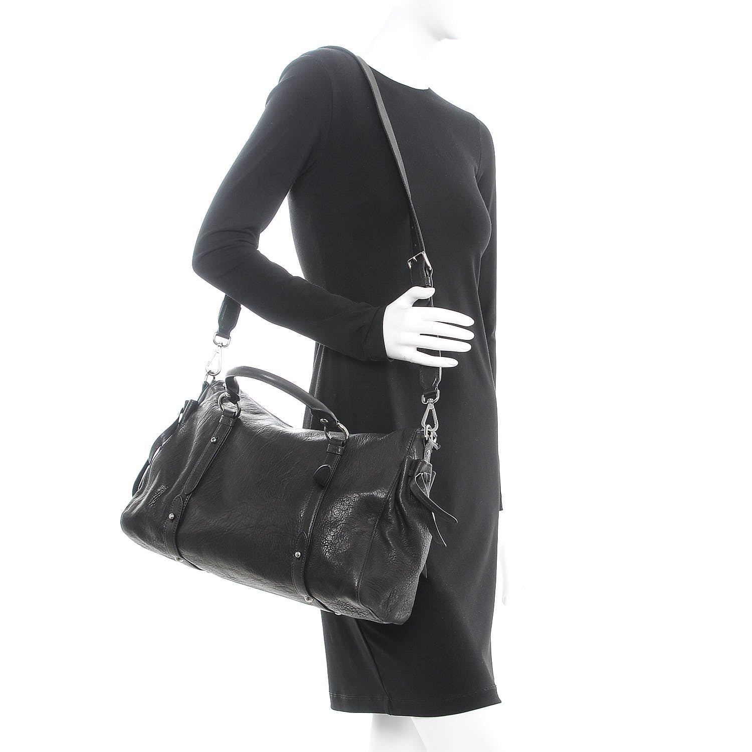 Miu Miu Nappa Monk Satchel Nero Black 2 of 7