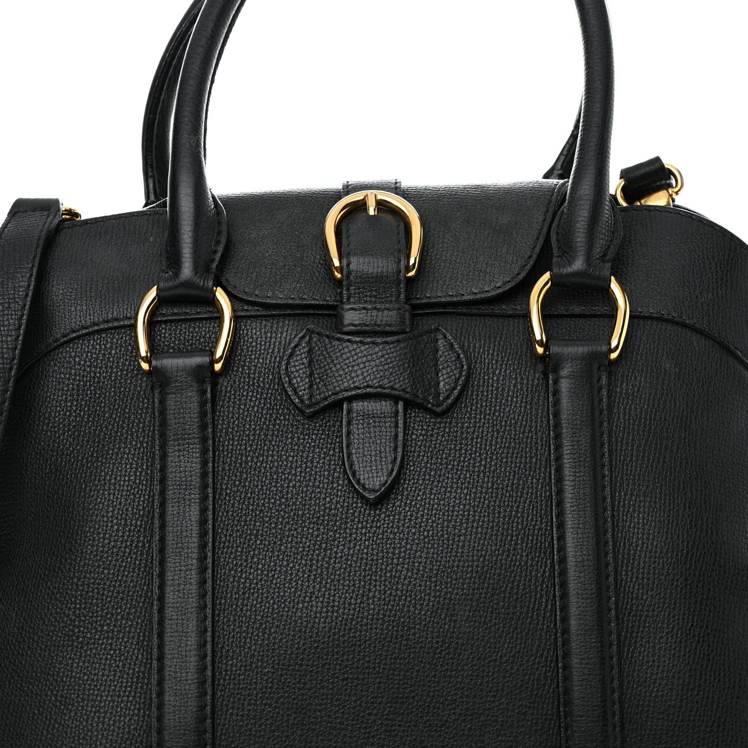 Burberry Derby Calfskin Medium Milverton Satchel Black 7 of 15
