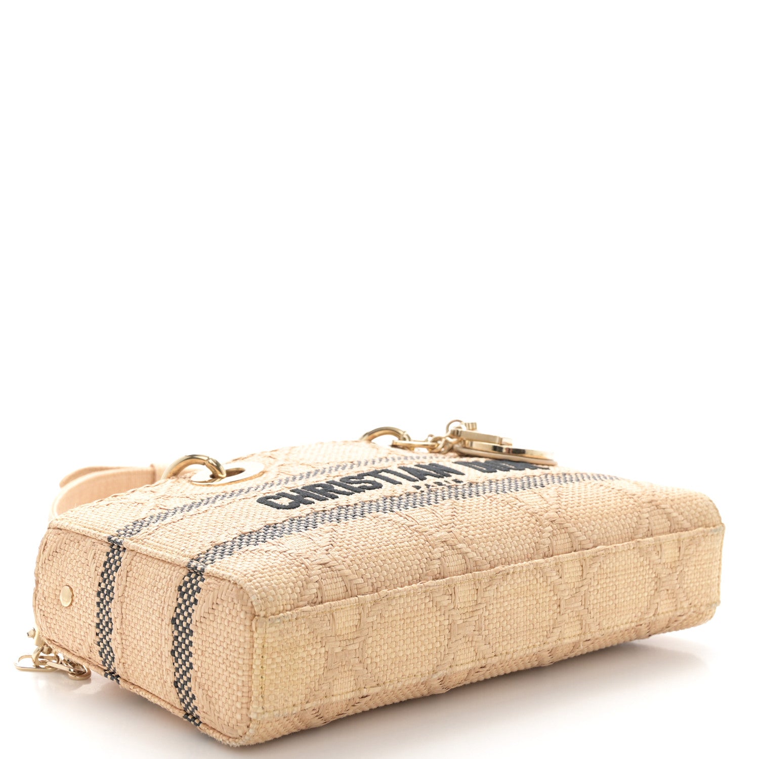 Christian Dior Raffia Medium Lady D-Joy Natural 4 of 10