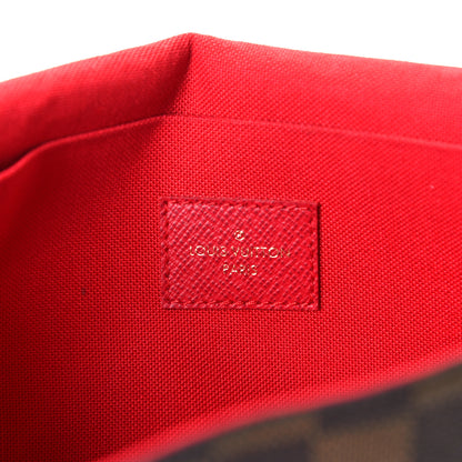 Louis Vuitton Damier Ebene Pochette Felicie Chain Wallet 9 of 9