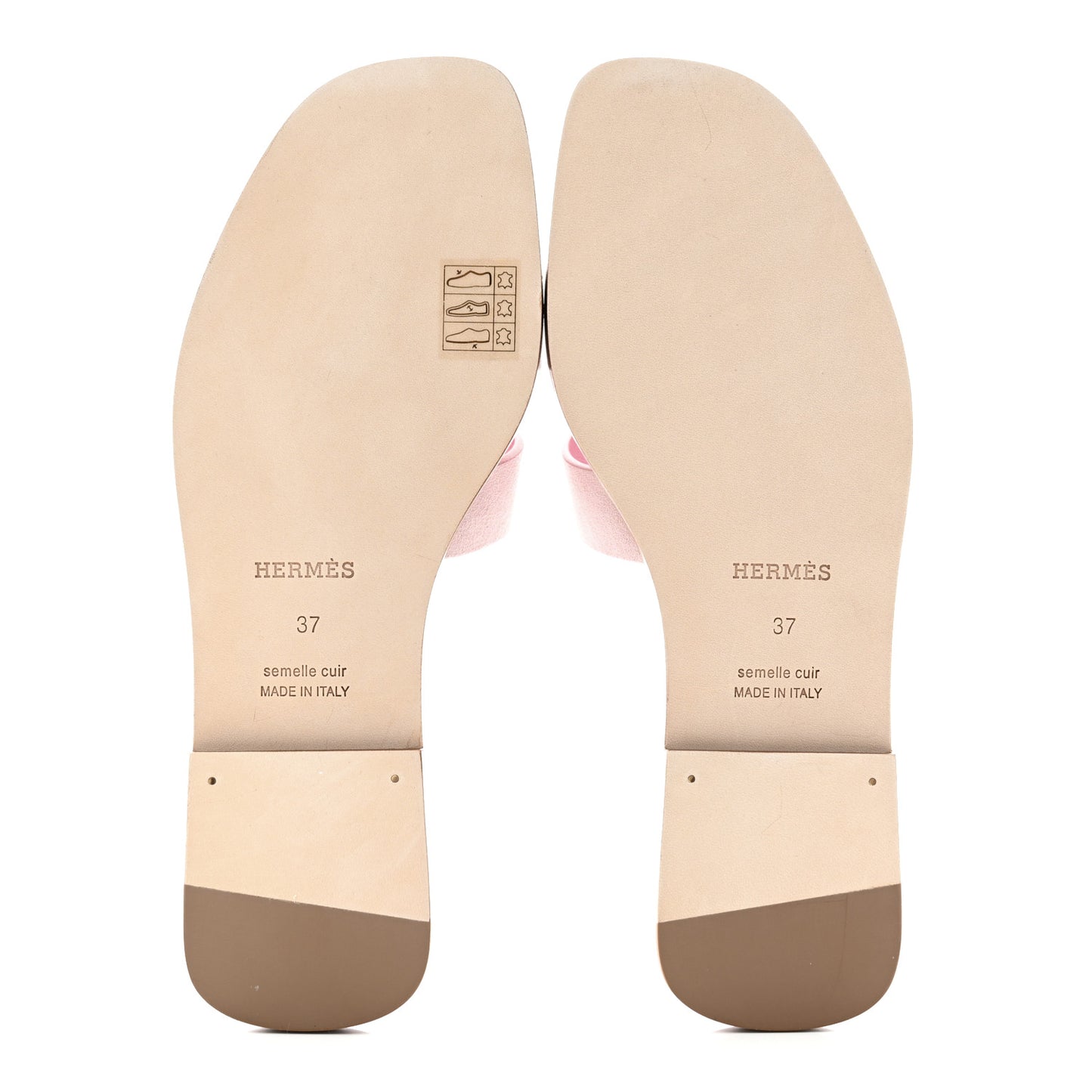 Suede Goatskin Oran Sandals 37 Rose Porcelaine