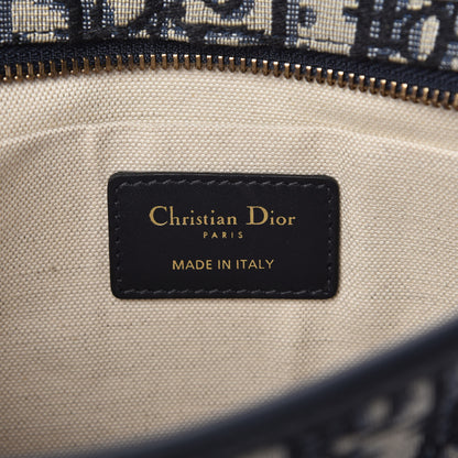 Christian Dior Oblique Diorquake Clutch Blue 10 of 12