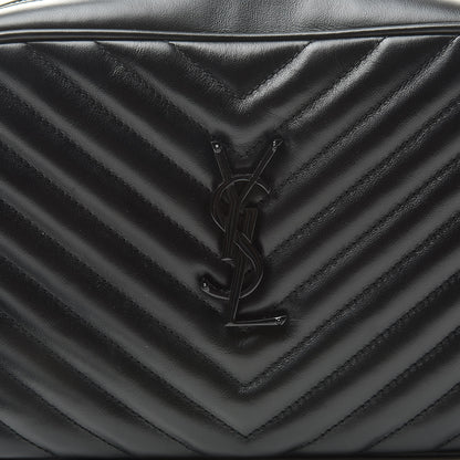 Saint Laurent Calfskin Matelasse Monogram Lou Camera Bag Black 8 of 10