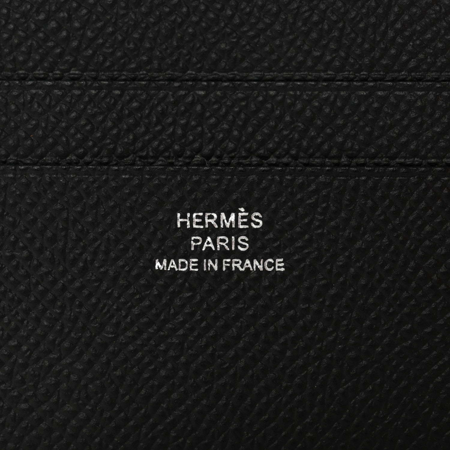 Hermes Epsom Citizen Twill Card Case Black 7 of 8