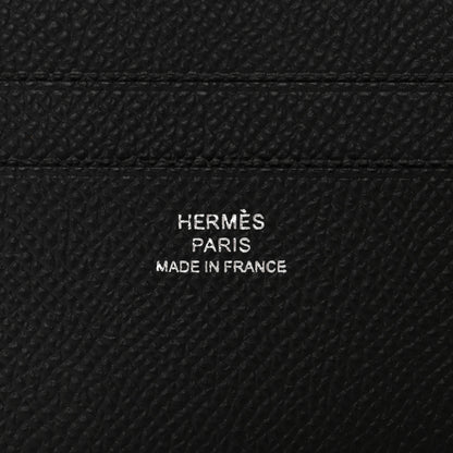 Hermes Epsom Citizen Twill Card Case Black 7 of 8