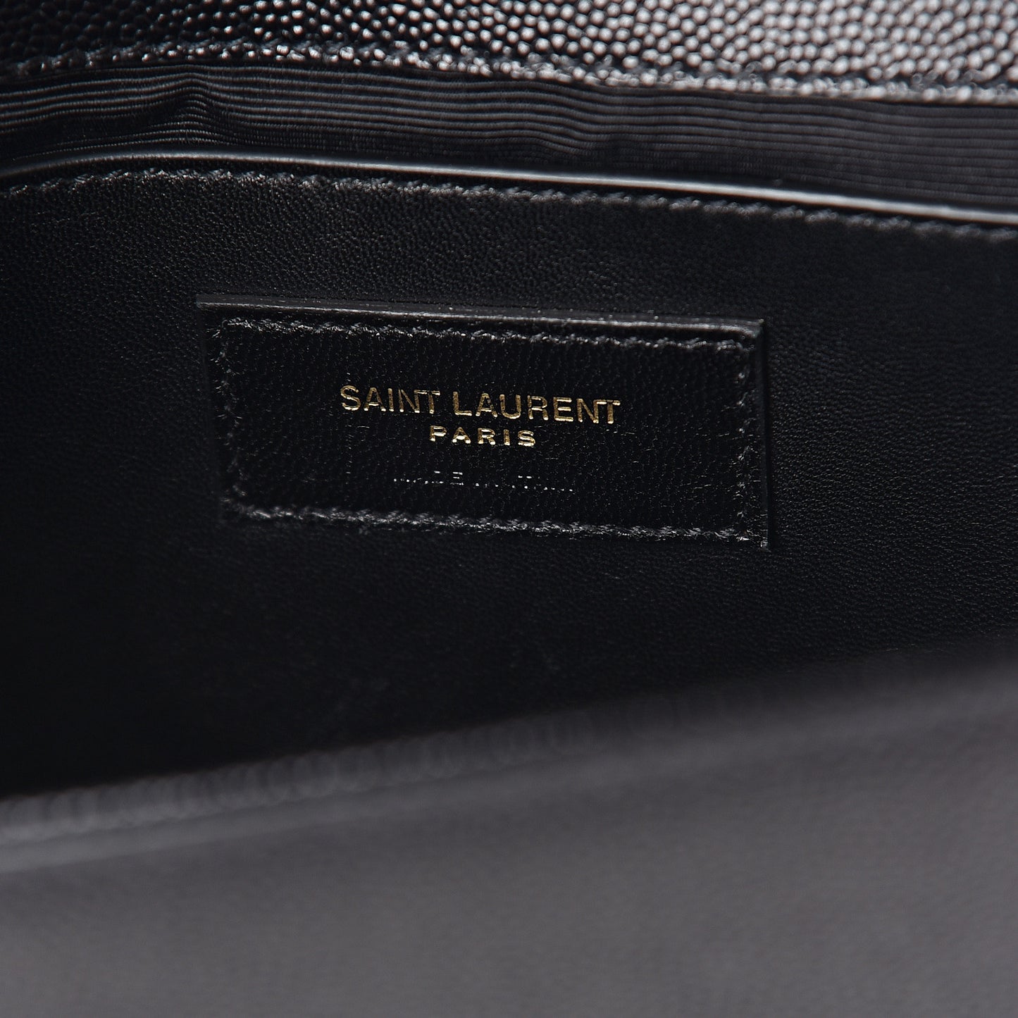 Grain De Poudre Medium Classic Monogram Kate Satchel Black