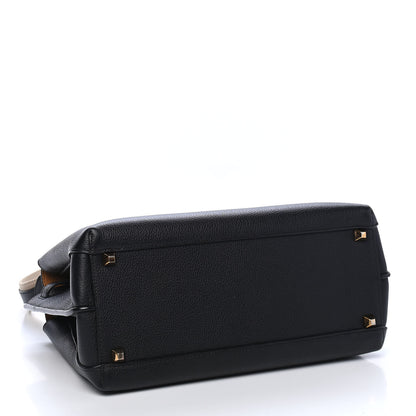 MCM Grained Calfskin Medium Milla Tote Black 4 of 9