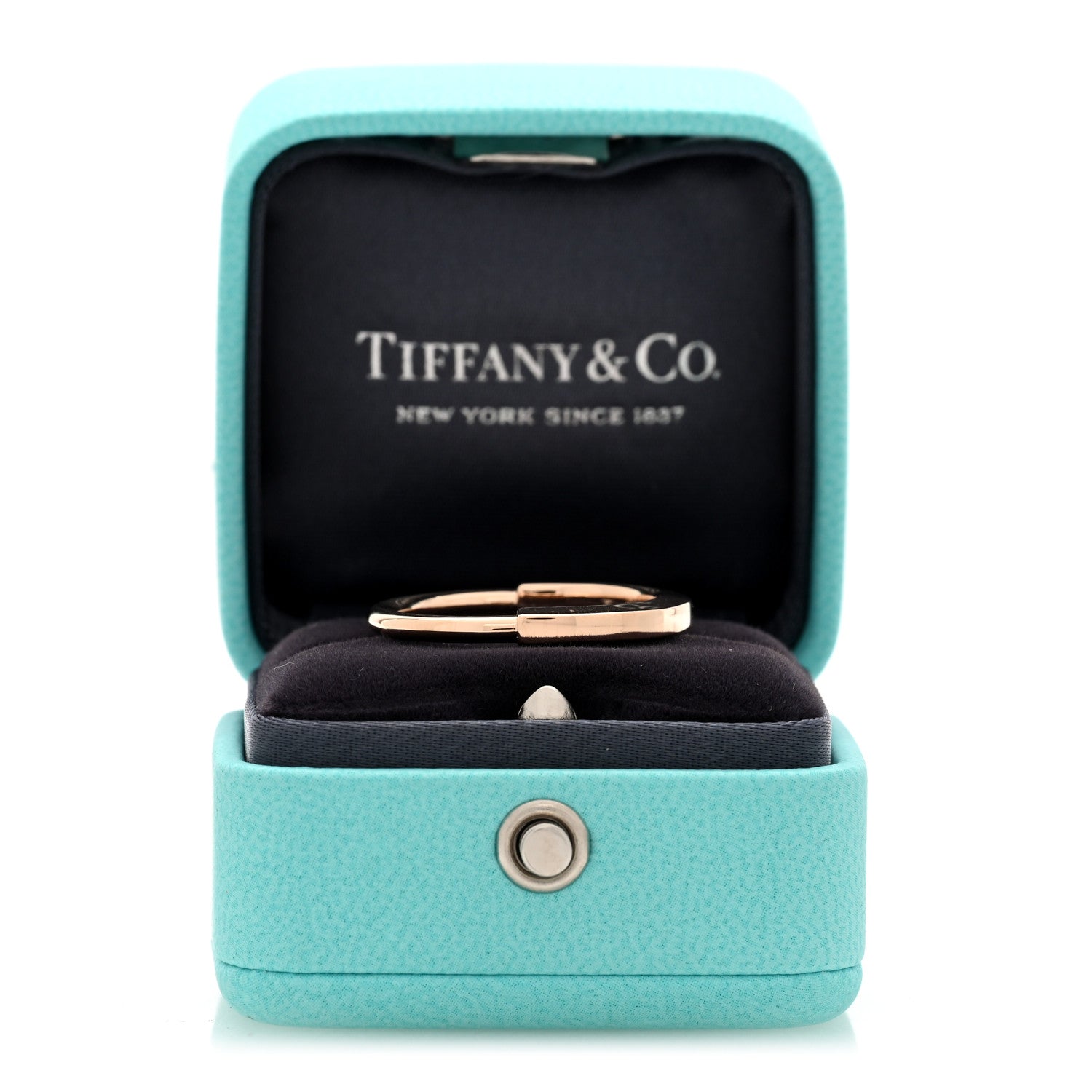 Tiffany 18K Rose Gold Lock Ring 59 8.75 5 of 5