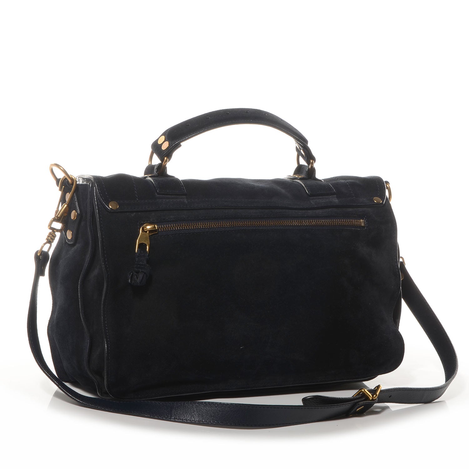 Proenza Schouler Suede PS1 Medium Satchel Navy 3 of 14
