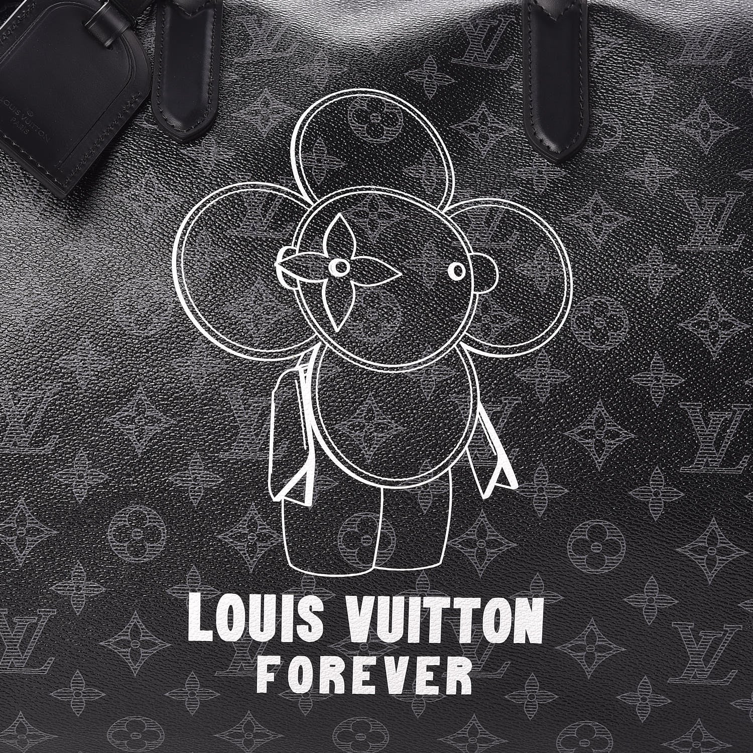 Louis Vuitton Monogram Eclipse Vivienne Keepall Bandouliere 50 10 of 10