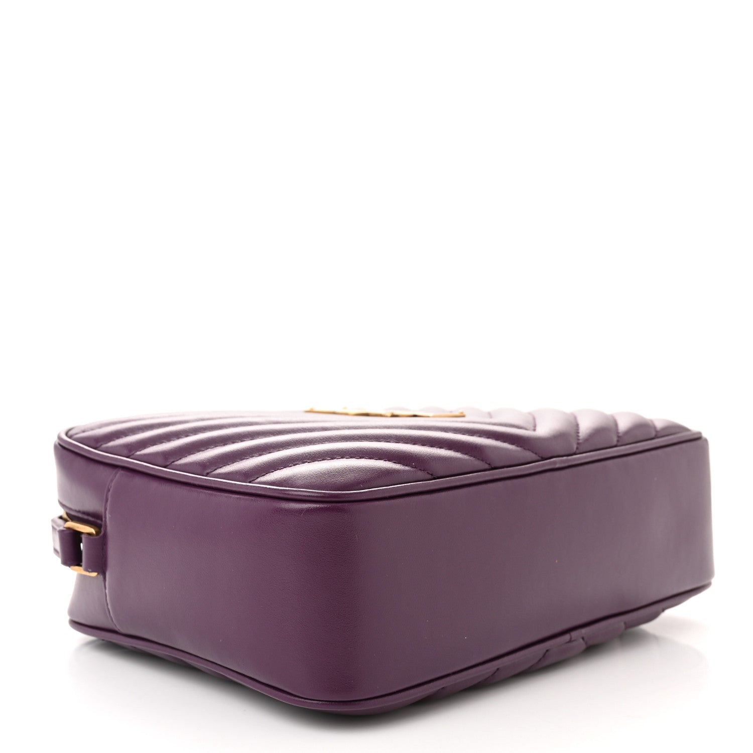 Saint Laurent Calfskin Matelasse Monogram Lou Camera Bag Purple 4 of 11