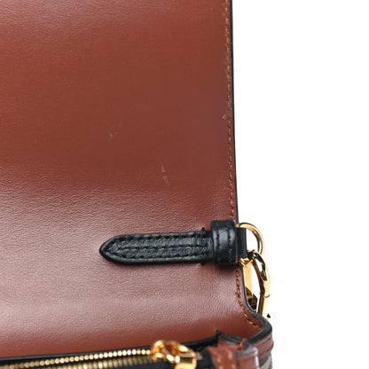 Burberry E-Canvas Monogram Stripe Hackberry Crossbody Bag Bridle Brown 10 of 15