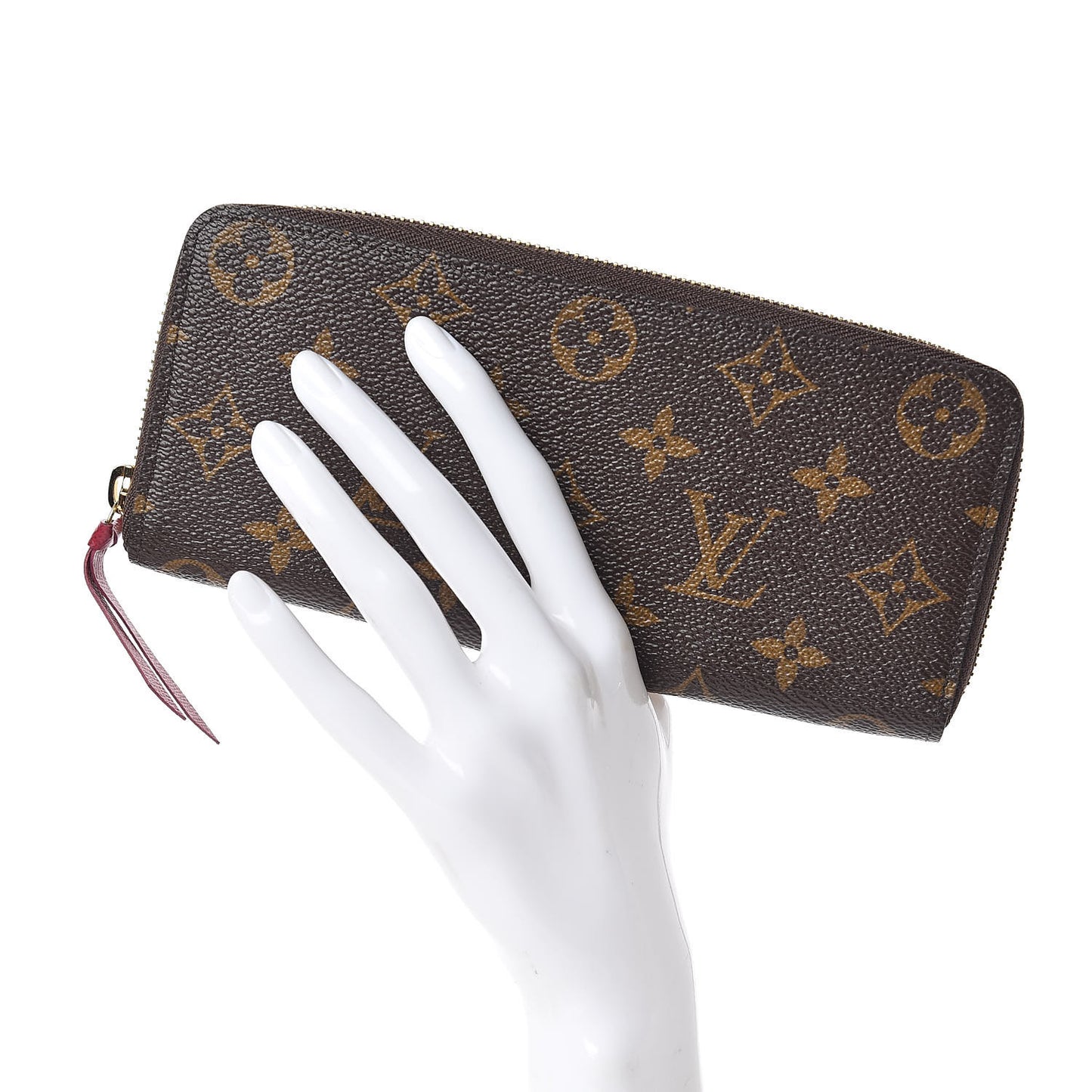 Monogram Clemence Wallet Fuchsia