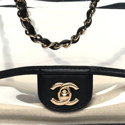 Chanel Lambskin PVC Medium Sand By The Sea Flap Black 8 of 11