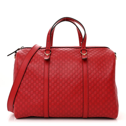 Gucci Soft Microguccissima Medium Nice Boston Red 1 of 11
