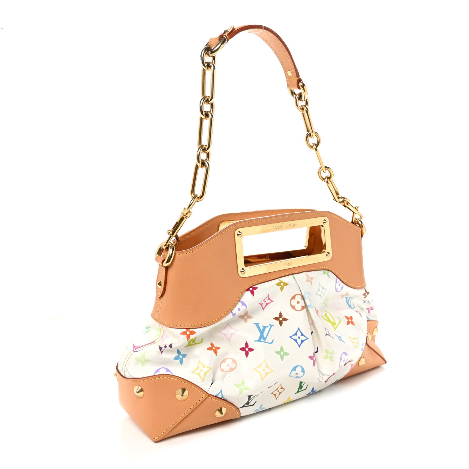 Louis Vuitton Monogram Multicolor Judy MM  White 3 of 10