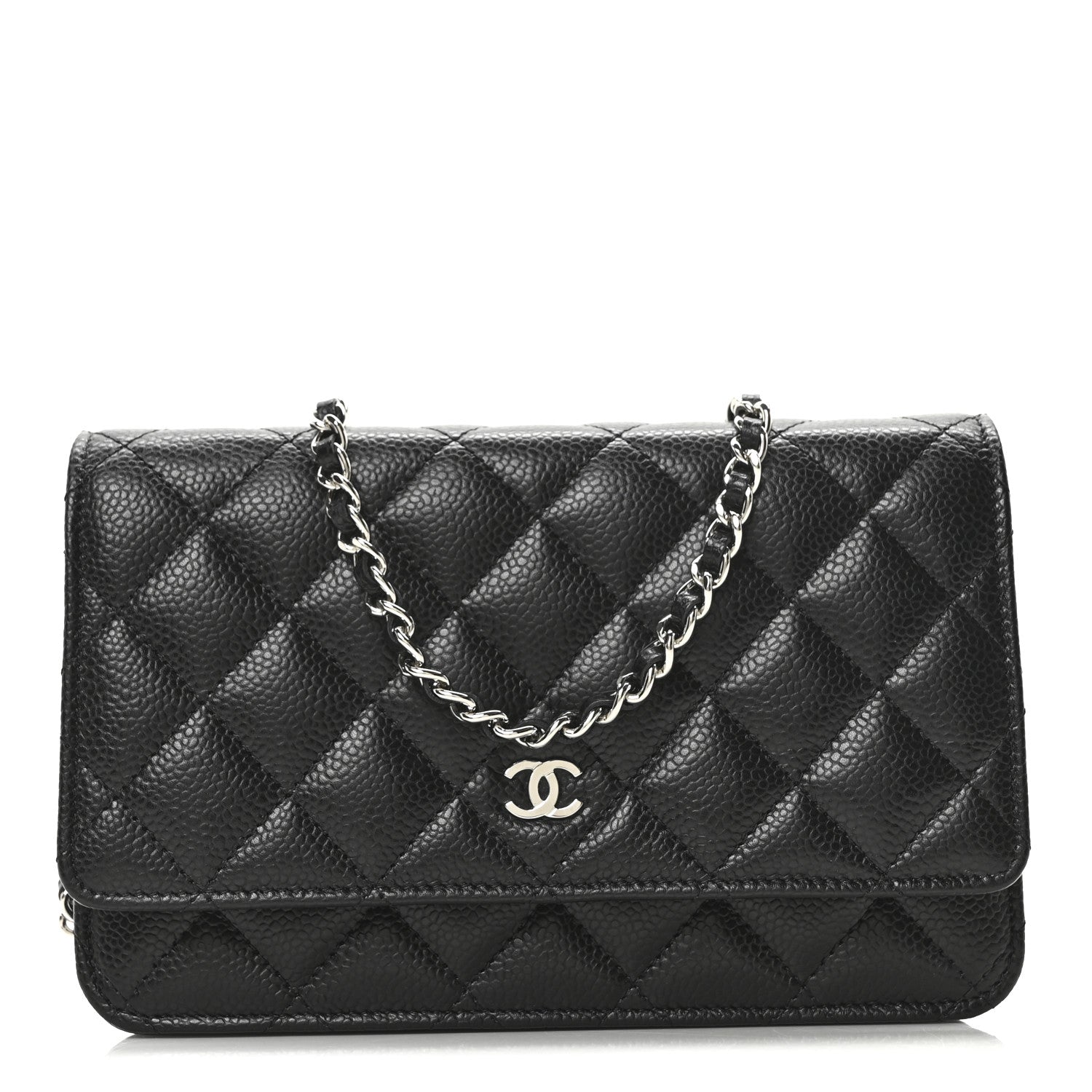 Chanel Caviar Quilted Wallet On Chain WOC Black 1 of 11