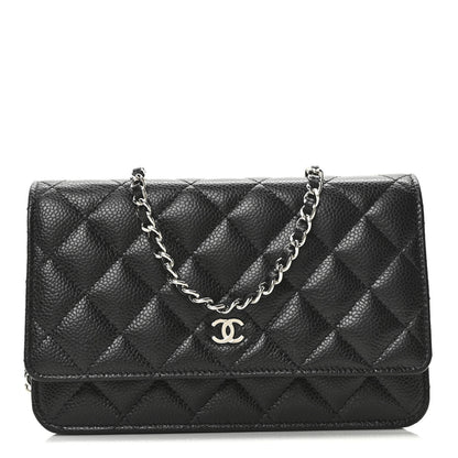 Chanel Caviar Quilted Wallet On Chain WOC Black 1 of 11