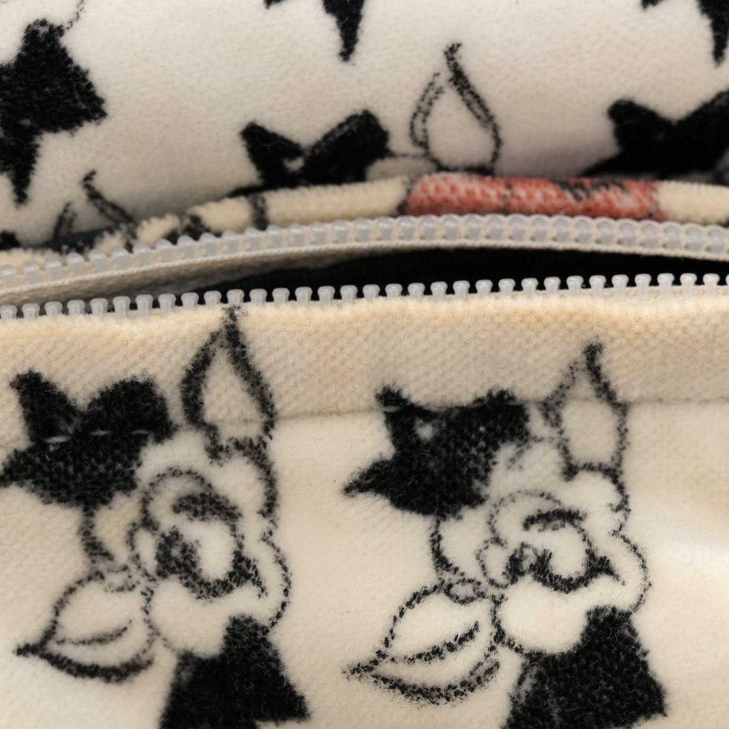 Chanel Velour Camellia Print Frame Bag White 11 of 12