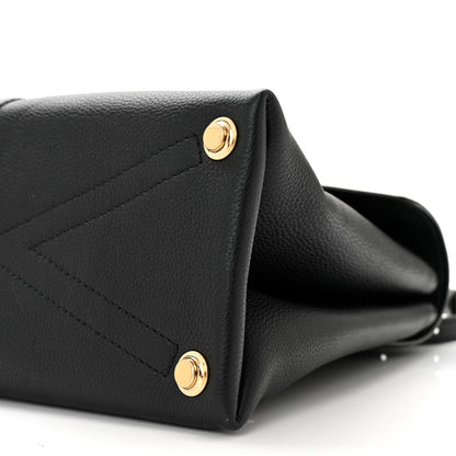 Louis Vuitton Grained Smooth Calfskin Rose Des Vents MM Black 9 of 9